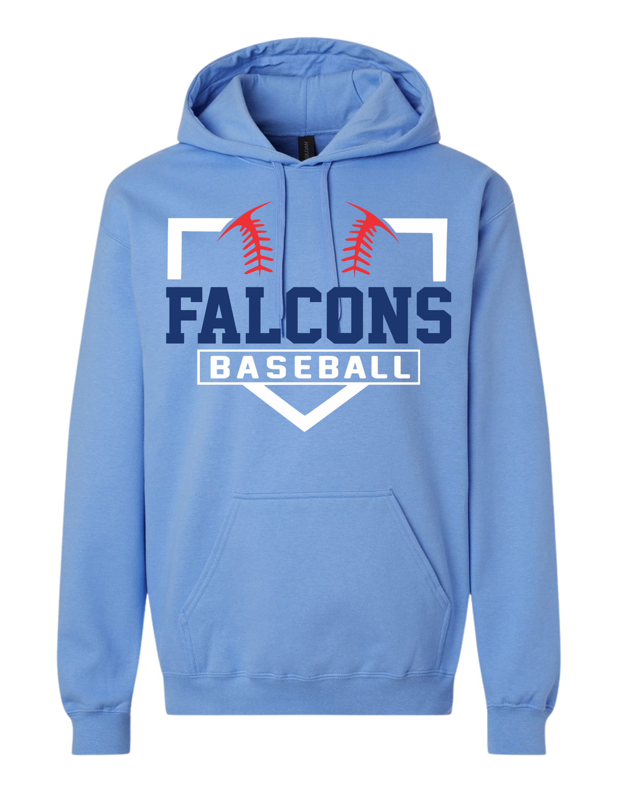 Falcon Baseball Hooded Sweatshirt (Plate)