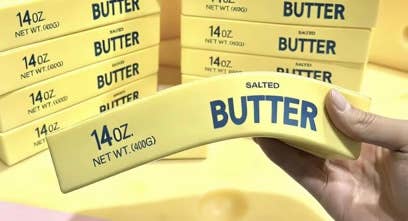 Giant Squishy Squish Stick of Butter 9 inches long