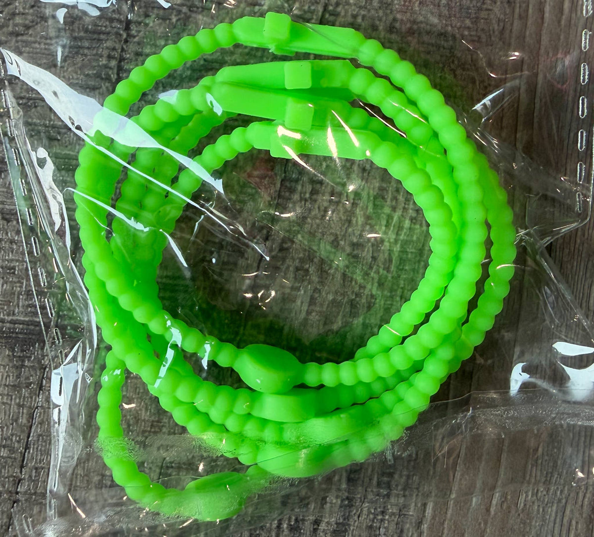 Silicone Cross Bracelet Set of 5: Neons