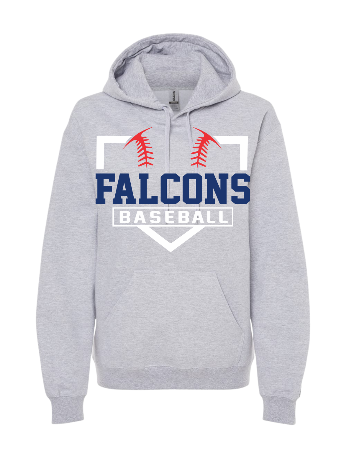 Falcon Baseball Hooded Sweatshirt (Plate)