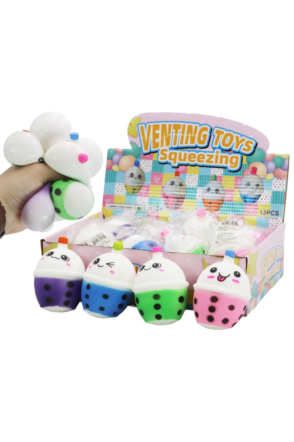 Kawaii Boba Bubble Tea Squishy: Assorted / One Size