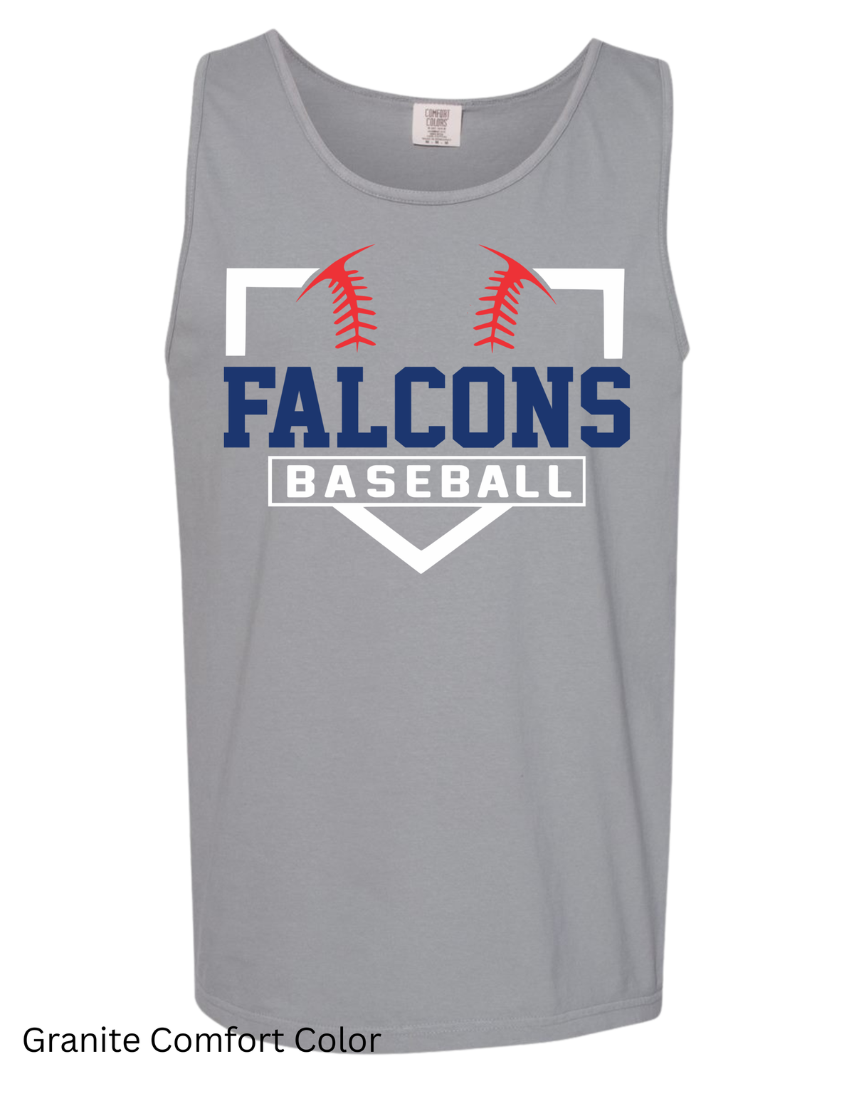 Comfort Color Falcon Baseball Tank