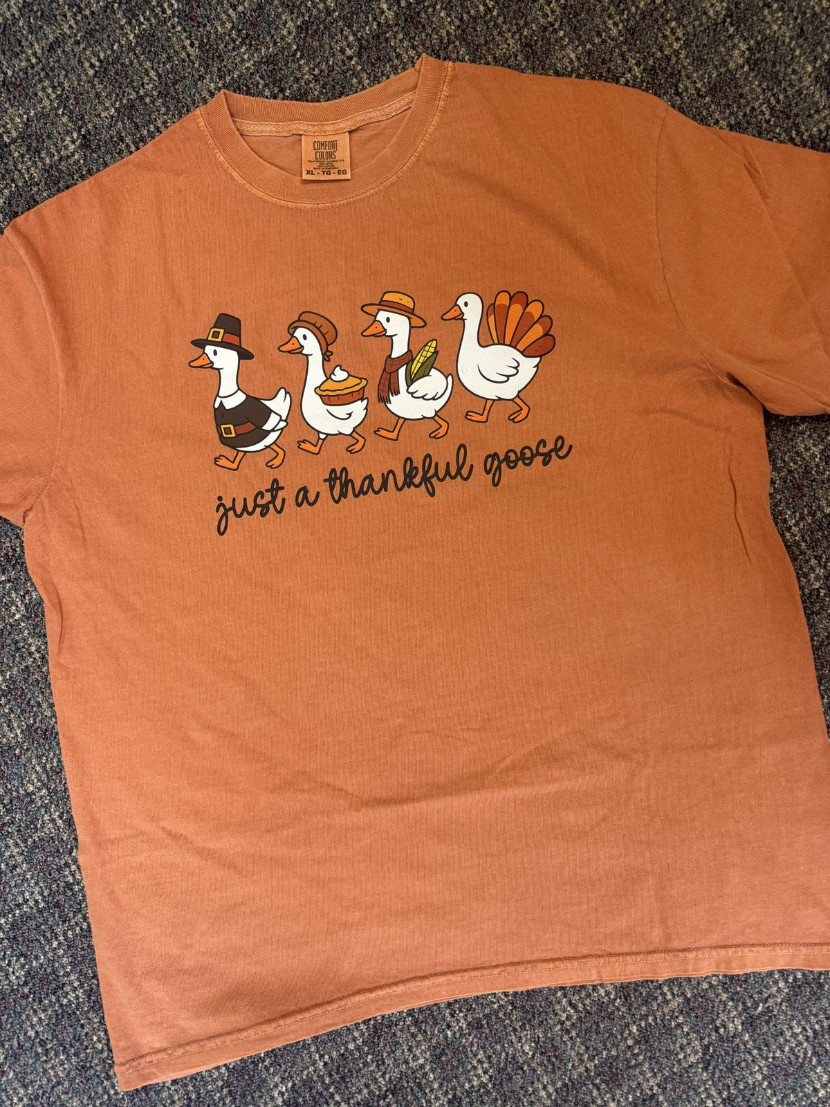 Comfort Color Thankful Goose Tee
